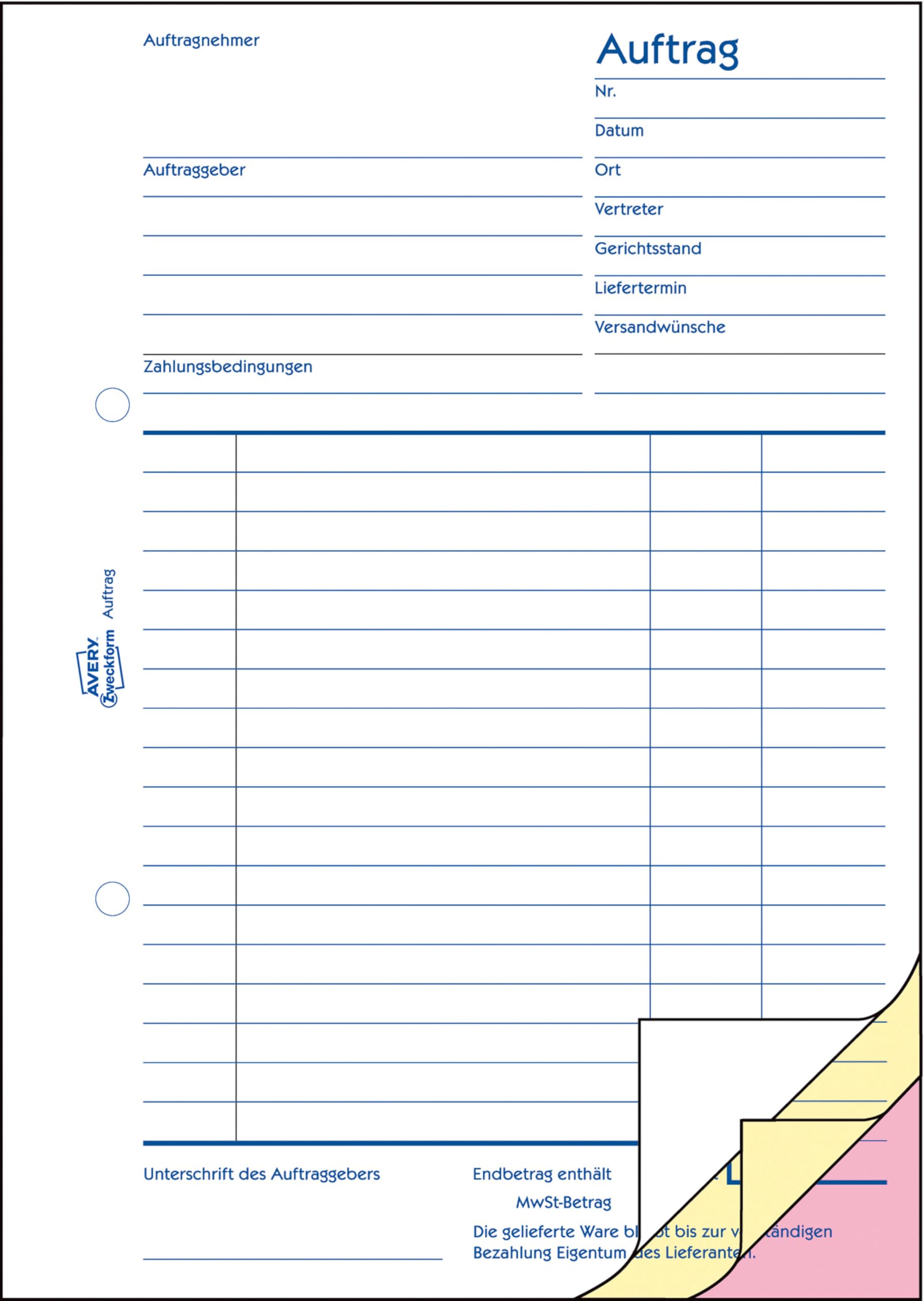 avery-zweckform-1726-5-auftragsbuch-a5-selbstdurchschreibend-3x40-blatt-5er-pack image 2