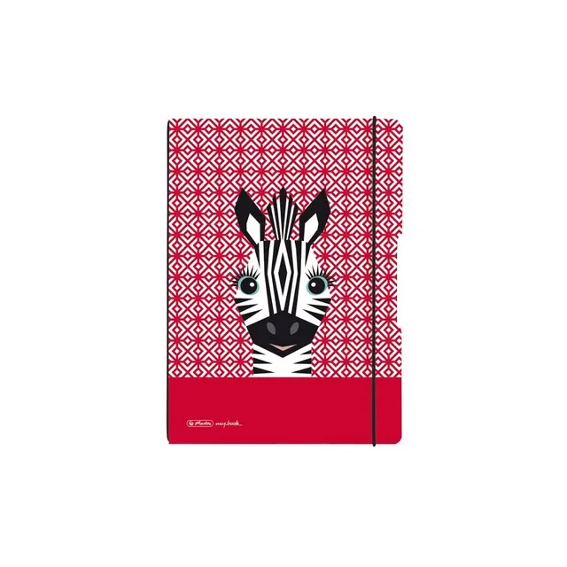 herlitz-notizheft-my-book-flex-a6-punktiert-cute-animals-zebra image 1