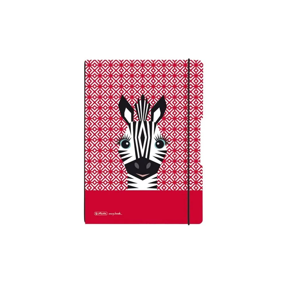 herlitz-notizheft-my-book-flex-a6-punktiert-cute-animals-zebra image 1
