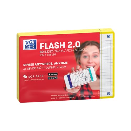 oxford-flash-2-0-karteikarten-a6-kariert-gelb-80-blatt image 7