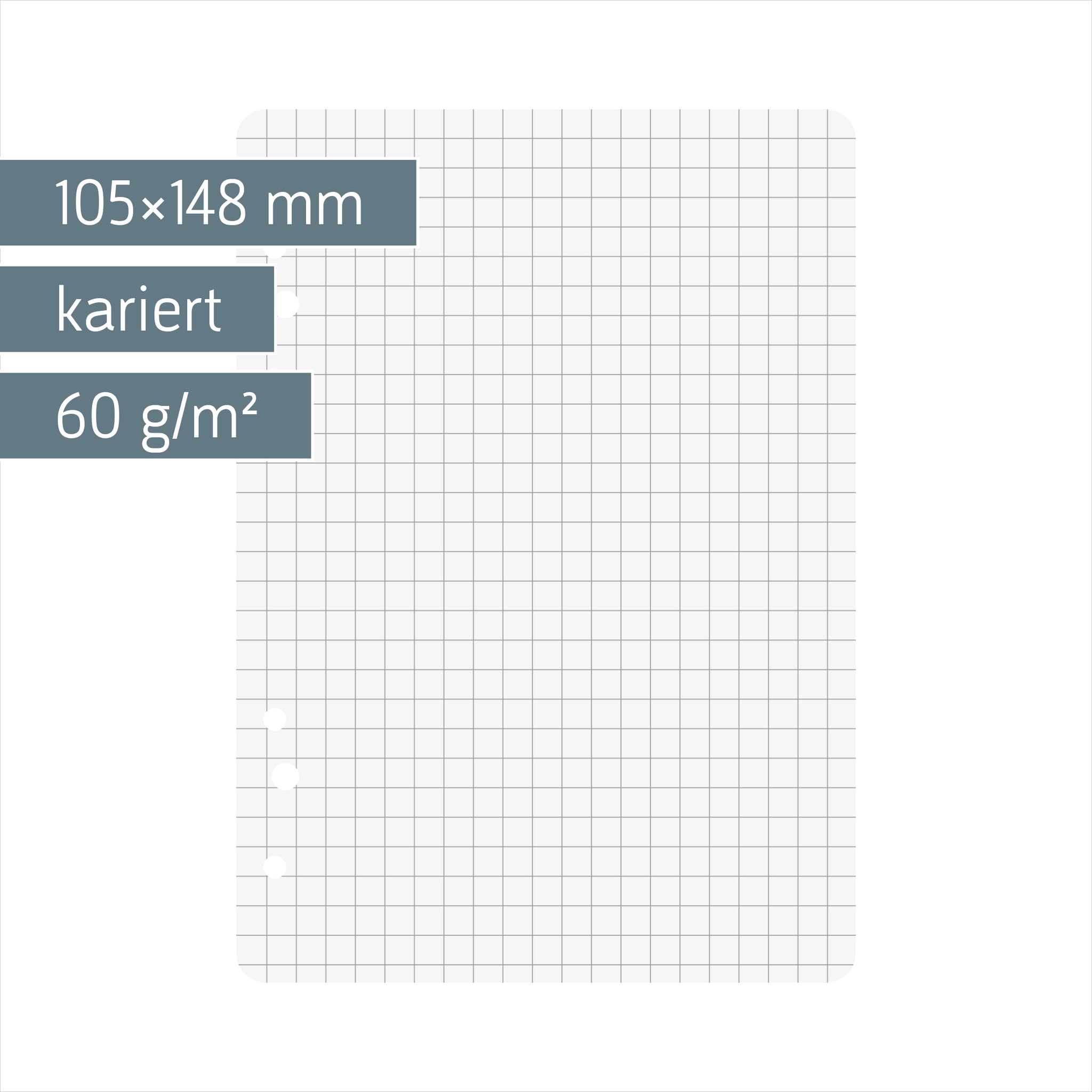 brunnen-106620201-ringbucheinlagen-a6-kariert-50-blatt-70g-m image 2