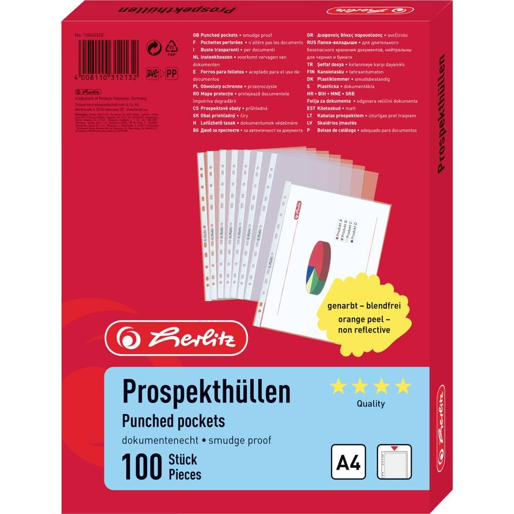 herlitz-10840320-prospekth-lle-a4-genarbt-premium-100-st-ck image 1