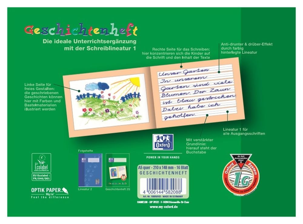 oxford-geschichtenheft-a5-quer-lineatur-1g-1-klasse-10-st-ck-gr-n image 6
