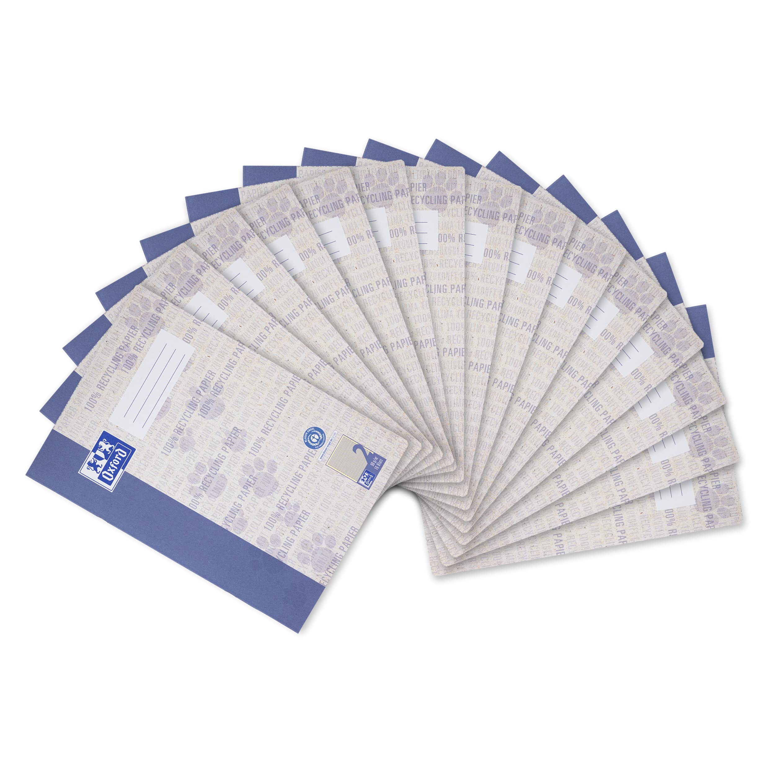 oxford-schulheft-a4-recycling-lineatur-2-liniert-16-blatt-15-st-ck image 1