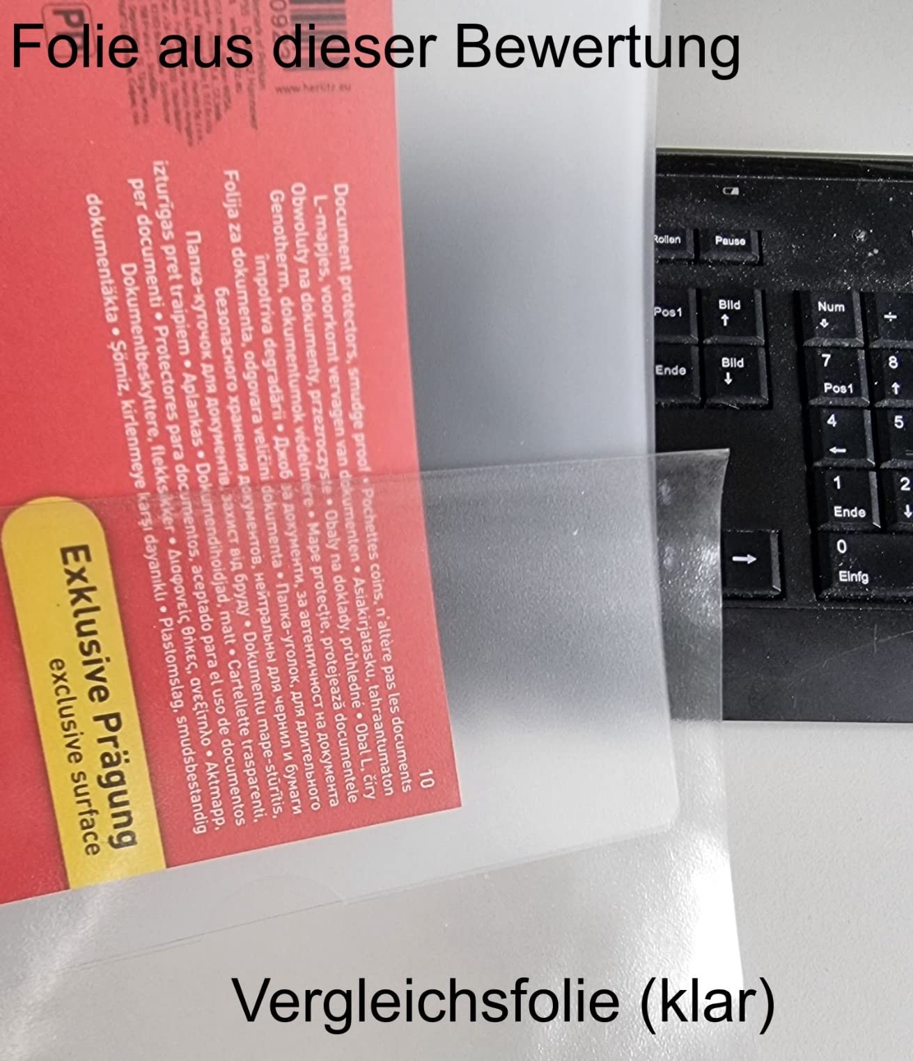 Ideal für Unterlagen