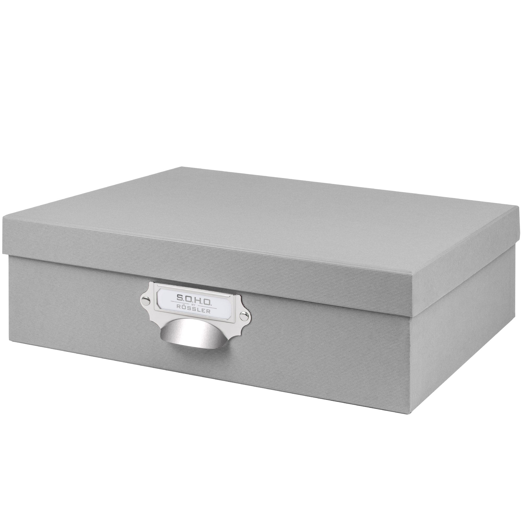 r-ssler-s-o-h-o-aufbewahrungsbox-mit-deckel-a4-geschenkbox-stone-grau image 1