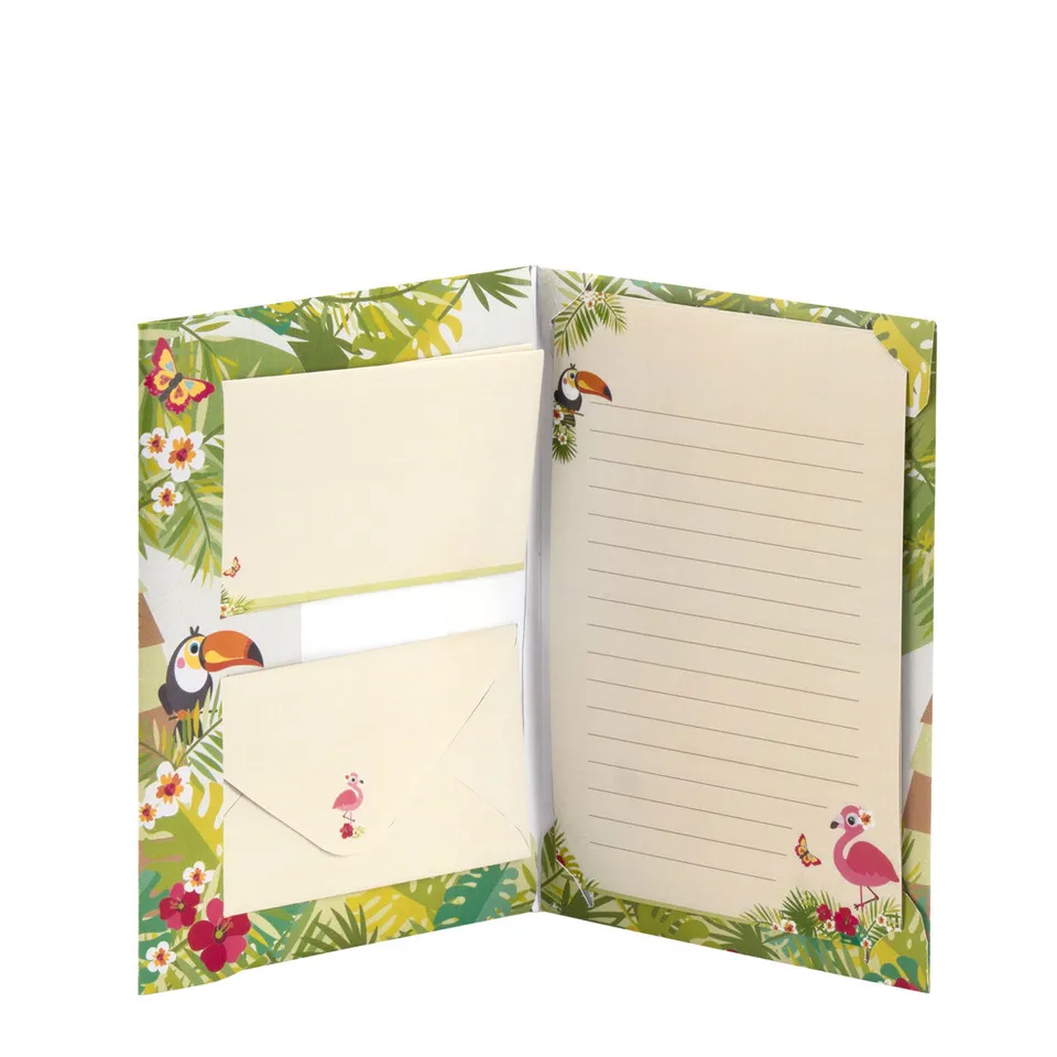 r-ssler-kinder-briefpapier-set-tiermotiv-dschungel-10-teilig image 1
