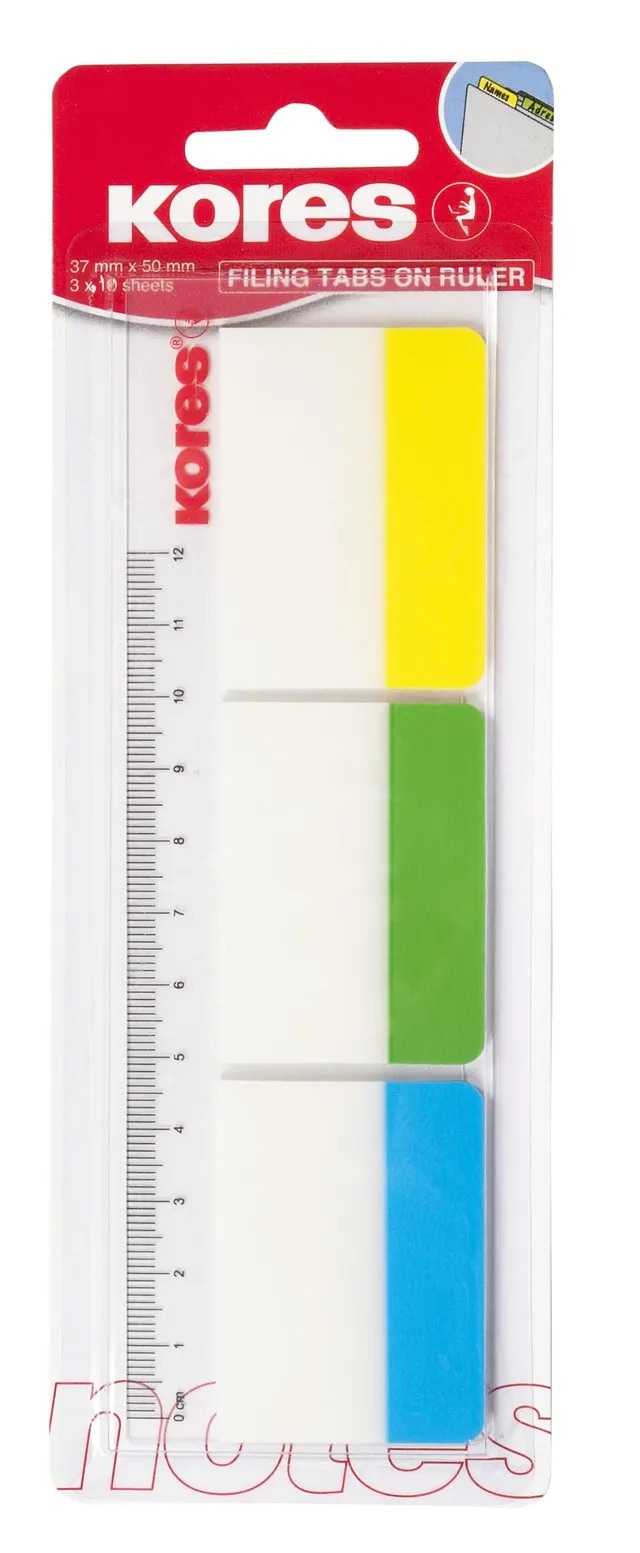 kores-haft-indexstreifen-37x50-mm-breit-auf-lineal-3x10-blatt-sortiert image 1