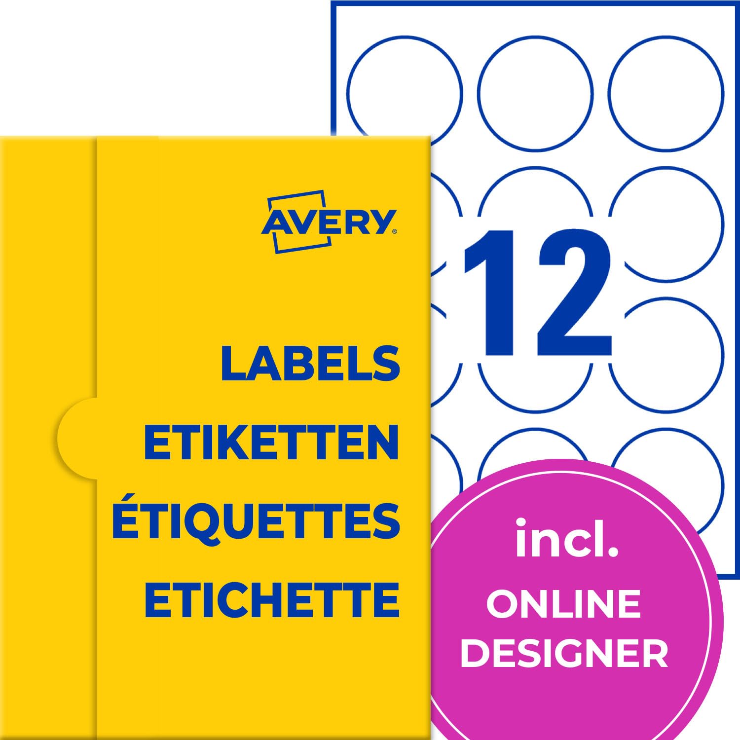 avery-zweckform-p3416-25-runde-etiketten-60mm-permanent-wei-300-st-ck image 1