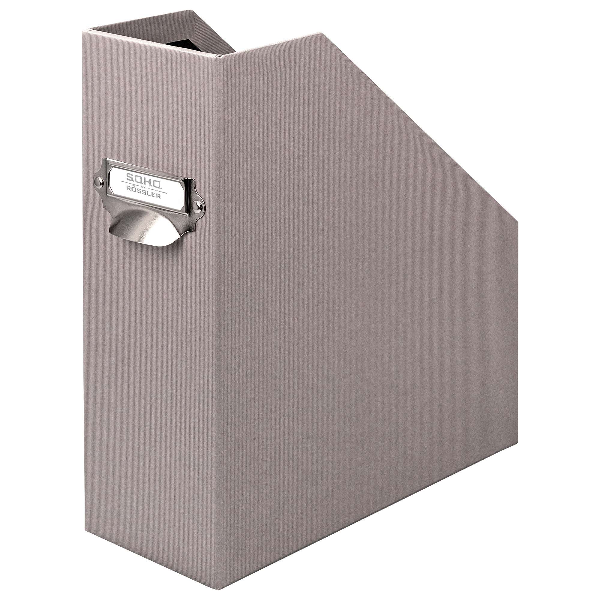 r-ssler-s-o-h-o-stehsammler-a4-zeitschriftensammler-mit-griff-taupe image 1