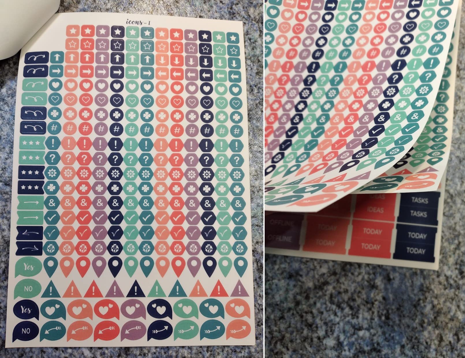 Kleben gut, Farben zart