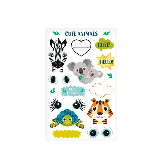 herlitz-folien-sticker-cute-animals-selbstklebend-8-x-12-5-cm-10-bogen image 1