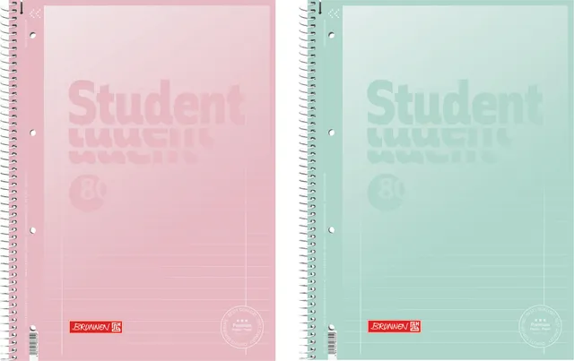 brunnen-collegeblock-premium-student-pastell-a4-liniert-80-blatt image 1