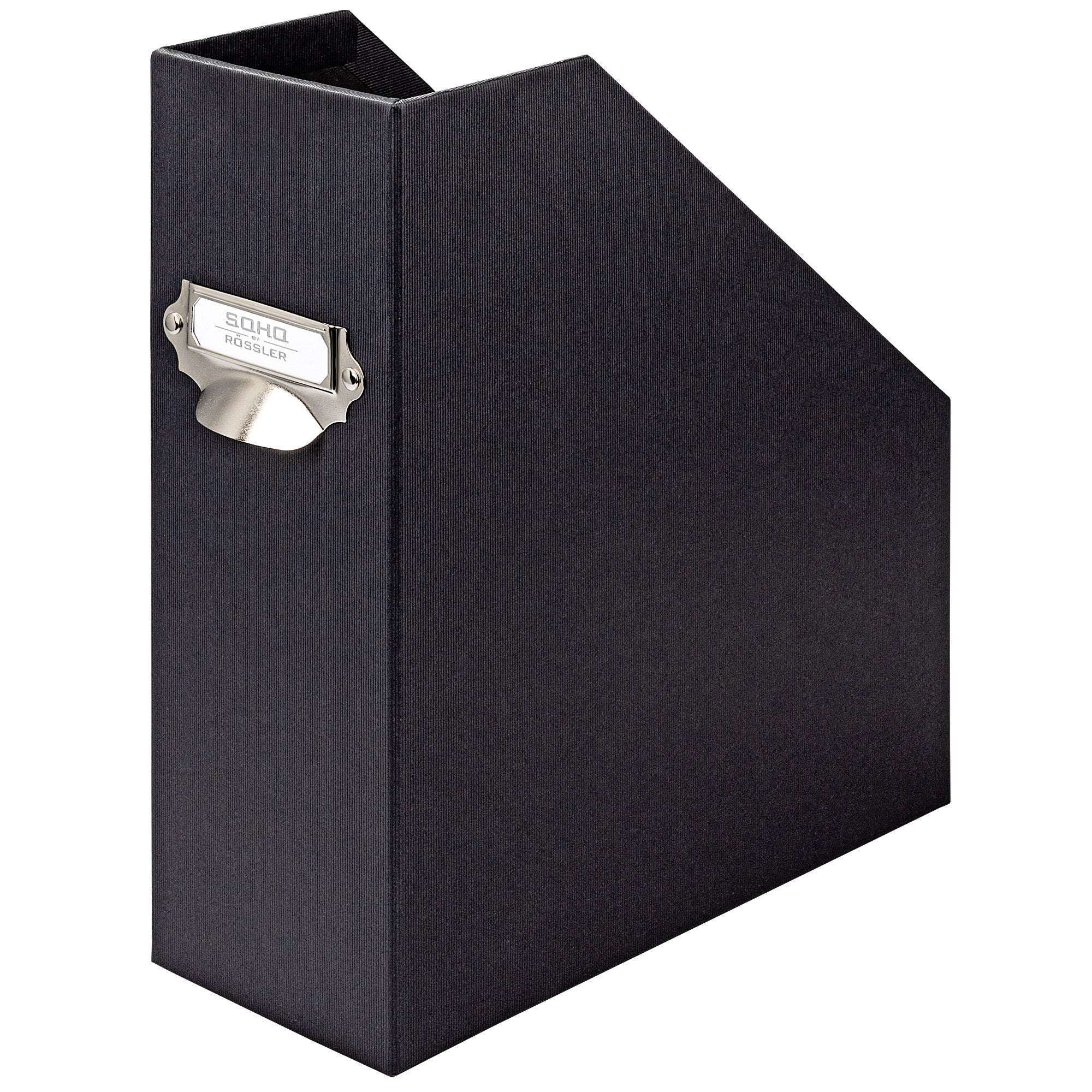 r-ssler-s-o-h-o-stehsammler-a4-zeitschriftensammler-mit-griff-schwarz image 1