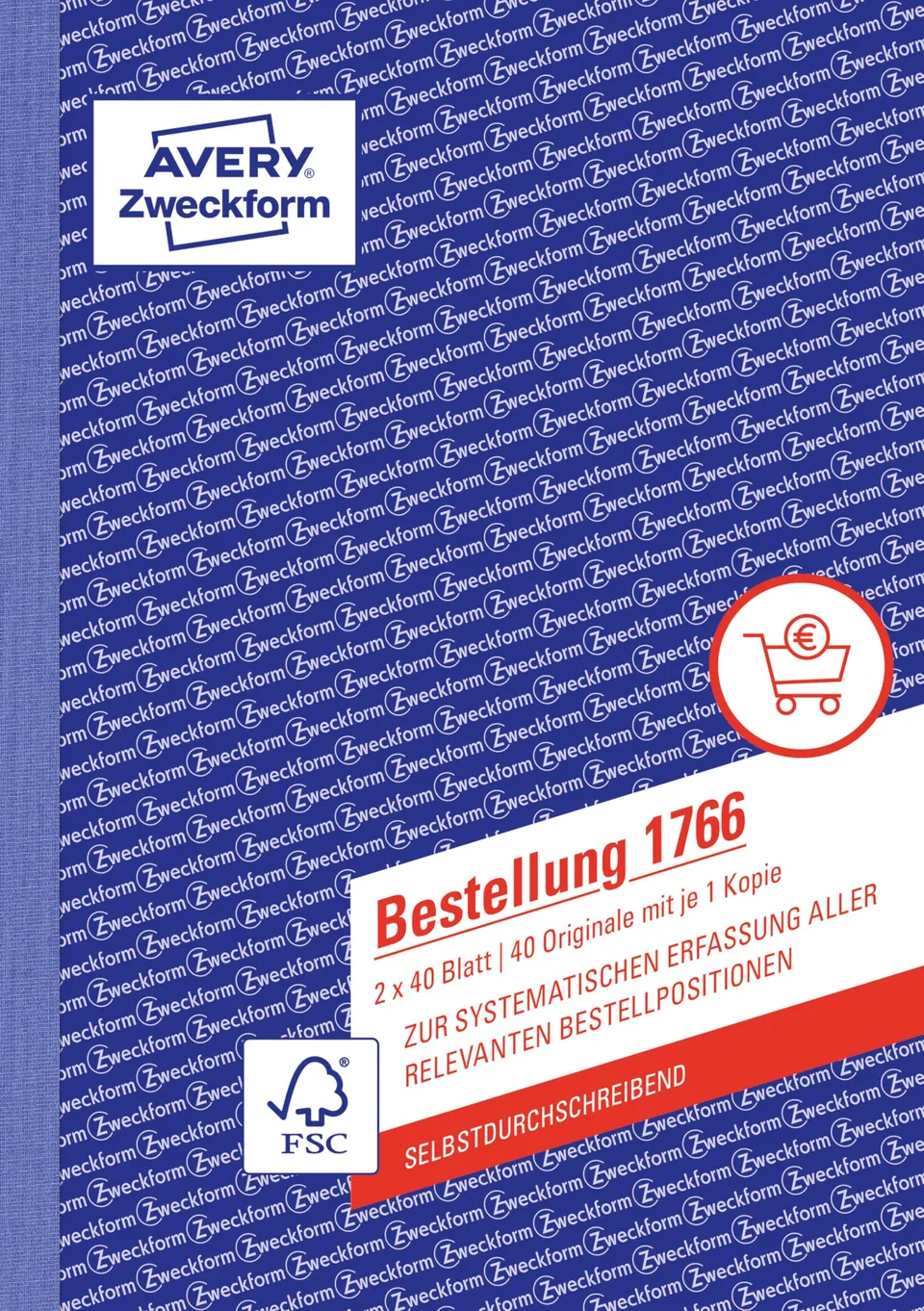 avery-zweckform-1766-bestellung-a5-bestellbuch-2x40-blatt-selbstdurchschreibend- image 1