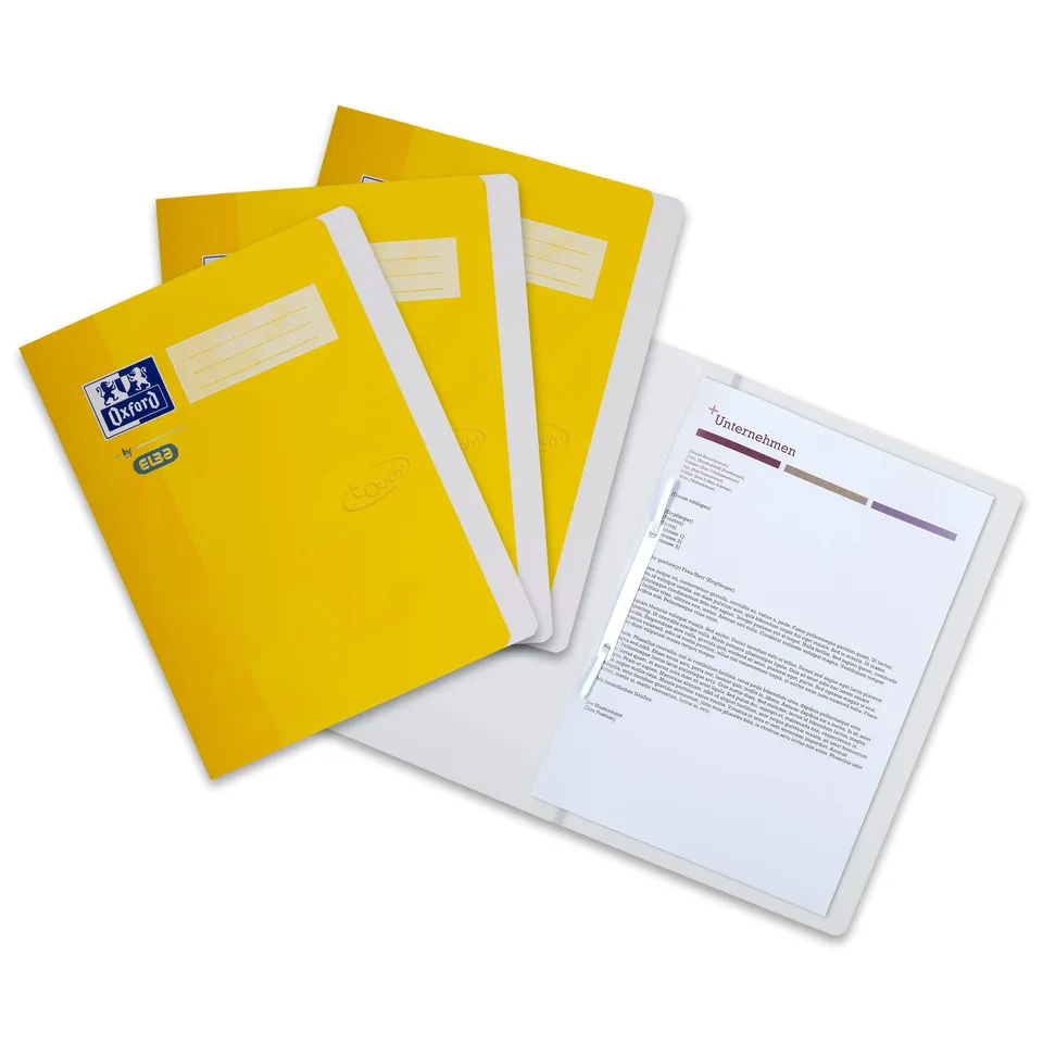oxford-touch-schnellhefter-a4-karton-soft-touch-gelb-3-st-ck image 1