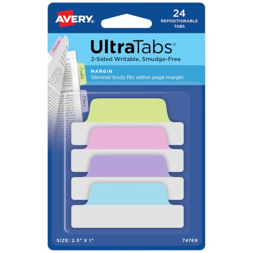 avery-zweckform-74768-ultratabs-haftstreifen-transparent-pastell-63-5x25-4-mm-24 image 8