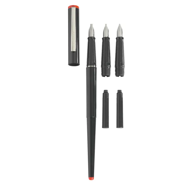 herlitz-calligraphie-set-5-teilig-schwarz-mit-3-federn image 1