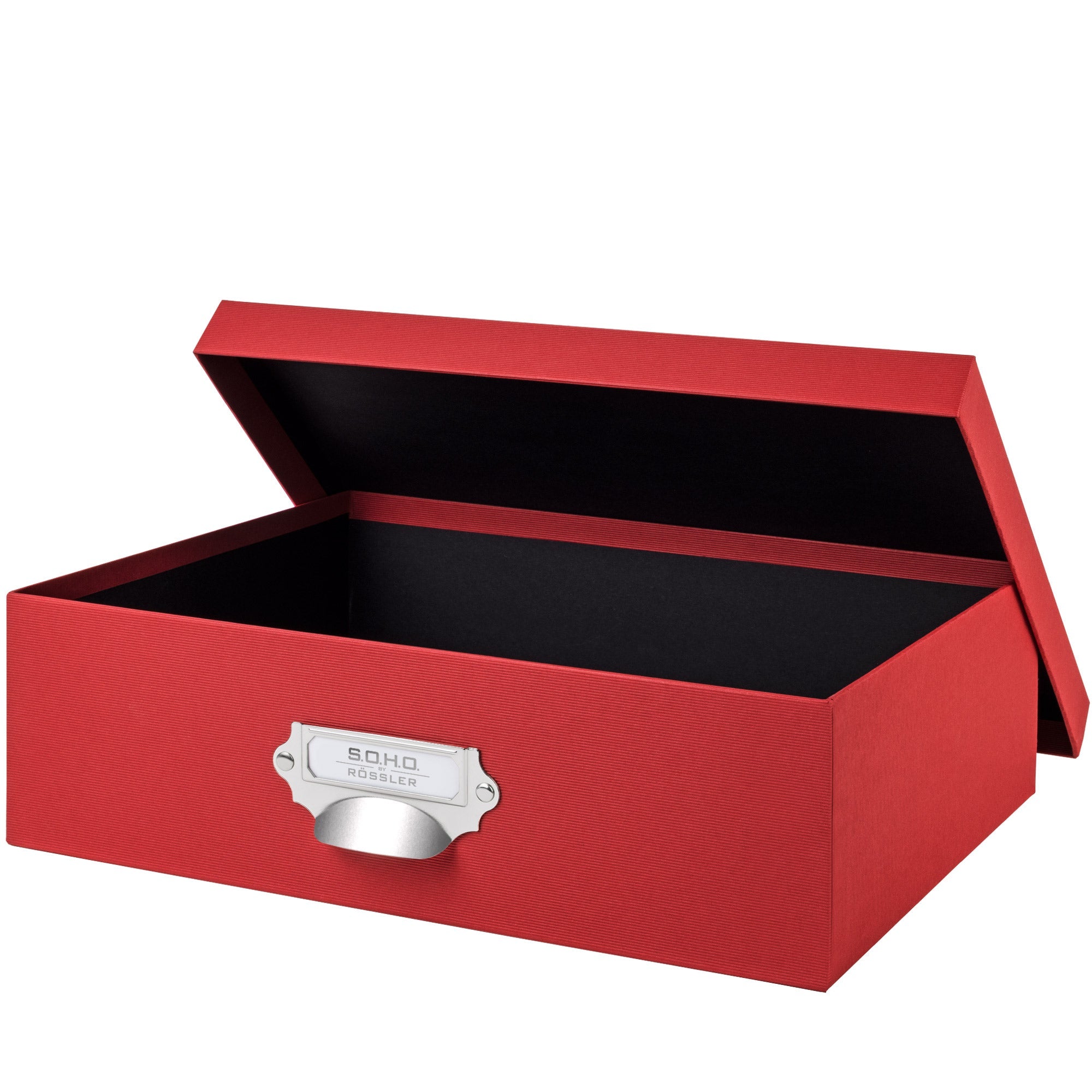 r-ssler-s-o-h-o-aufbewahrungsbox-mit-deckel-a4-rot image 2