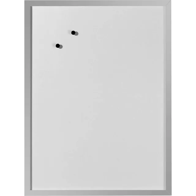 herlitz-whiteboard-und-magnettafel-40-x-60-cm-mit-silbernem-holzrahmen-wei image 1