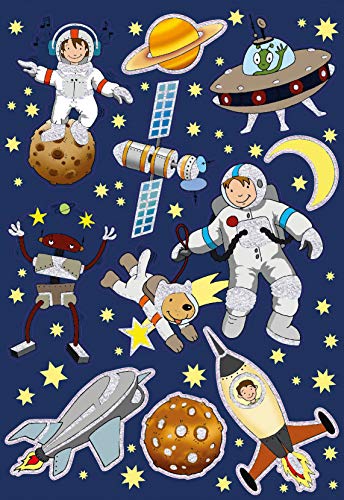 avery-zweckform-z-design-kinder-sticker-53251-weltall-glitter-10-st-ck image 5