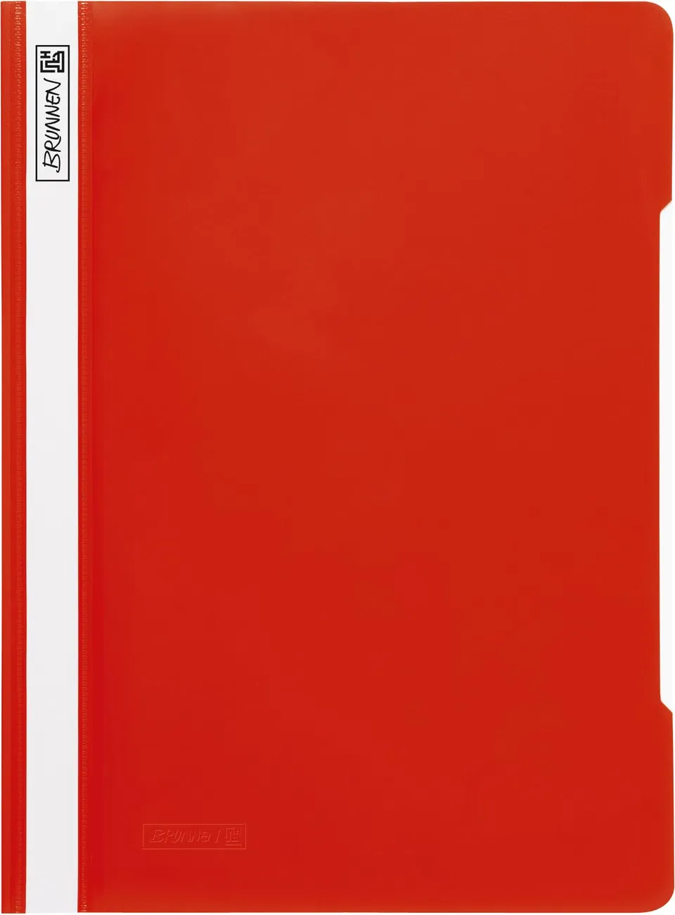 brunnen-102011020-schnellhefter-a4-pvc-mit-glasklarem-deckblatt-rot image 1