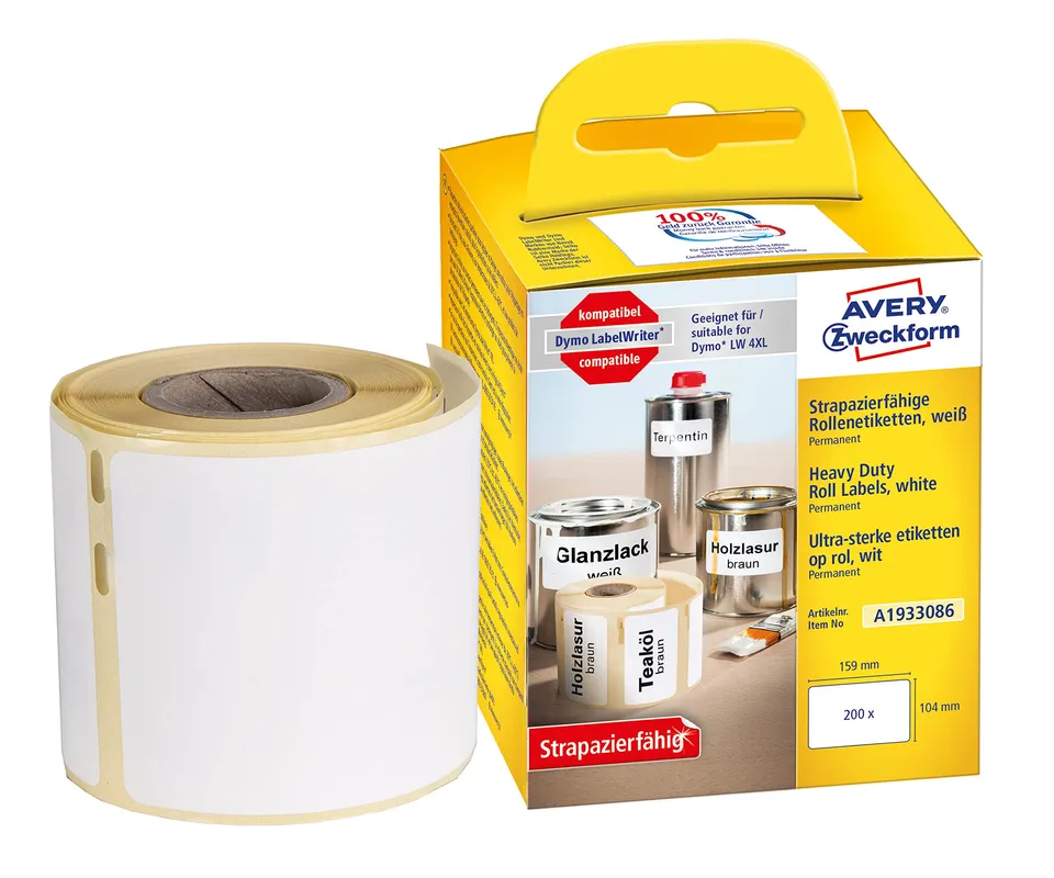avery-zweckform-a1933086-dymo-labelwriter-etiketten-104x159mm-200-kunststoff-auf image 1
