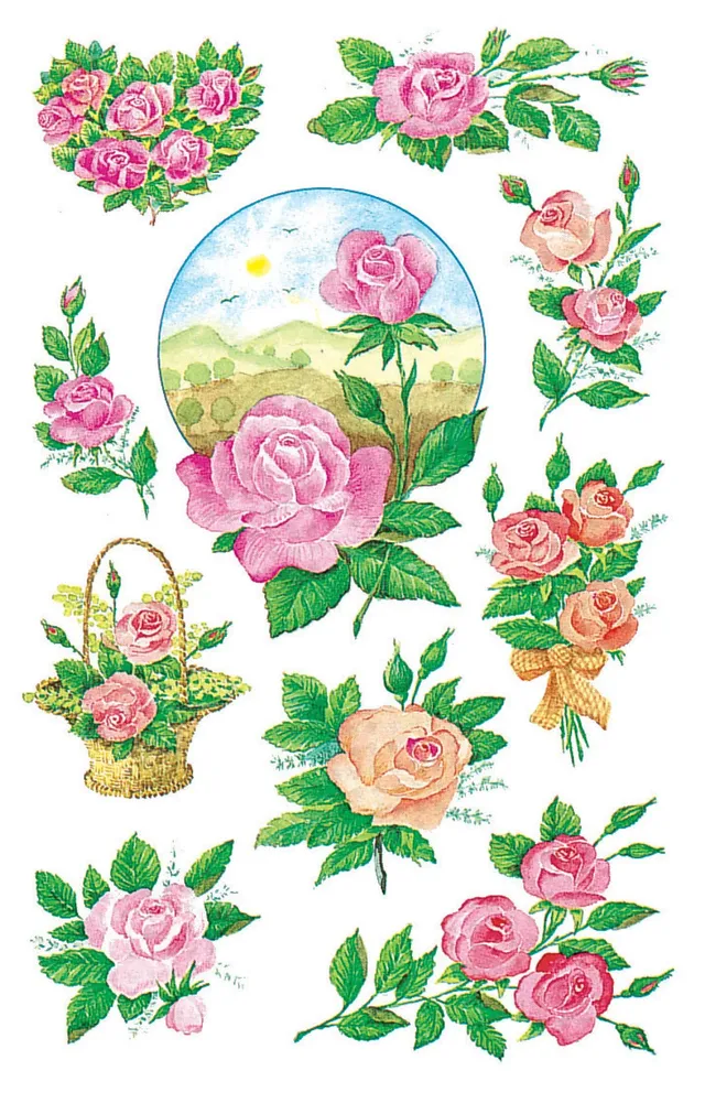 avery-zweckform-z-design-deko-sticker-rosen-30-aufkleber image 1