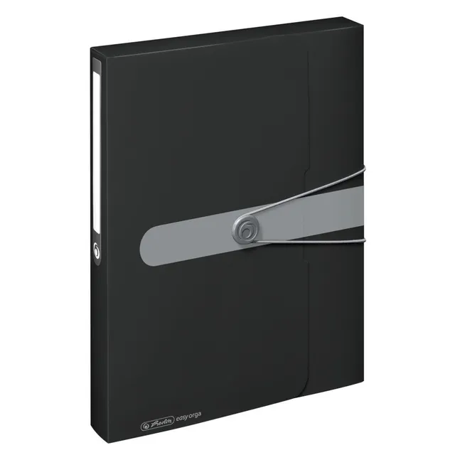 herlitz-sammelbox-a4-pp-mit-r-ckenetikett-4-cm-r-ckenbreite-opak-schwarz image 1