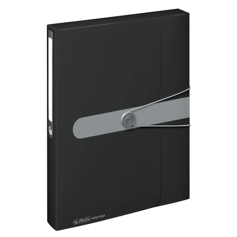 herlitz-sammelbox-a4-pp-mit-r-ckenetikett-4-cm-r-ckenbreite-opak-schwarz image 1