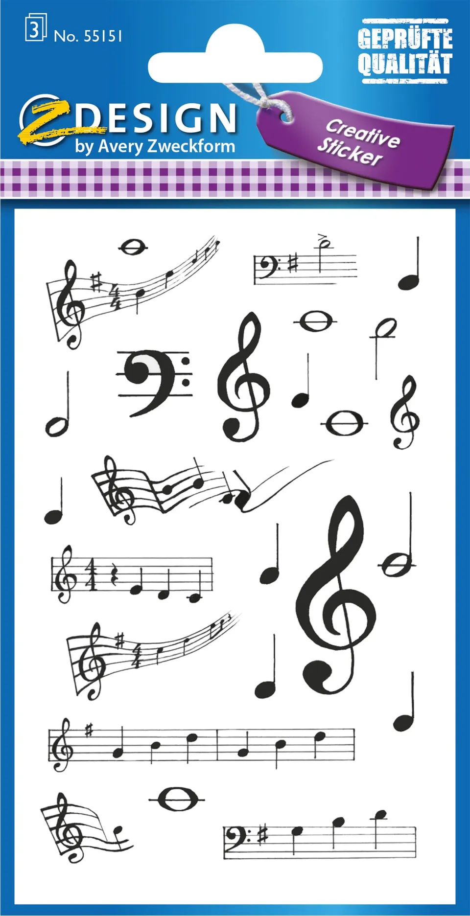 avery-zweckform-55151-z-design-papier-sticker-noten-75-selbstklebende-musiknoten image 1