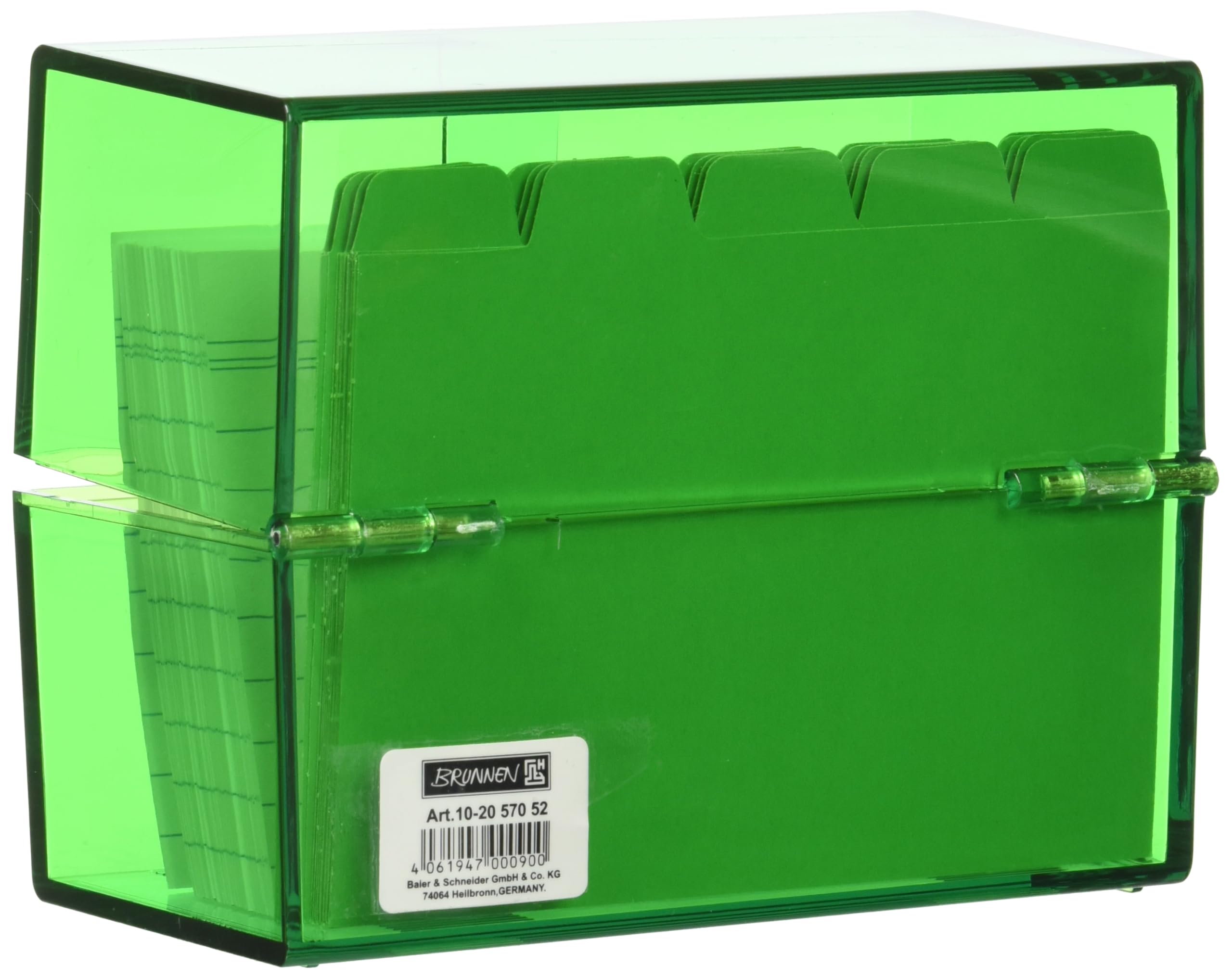brunnen-colour-code-karteikasten-a7-12-x-9-5-x-6-5-cm-polystyrol-kiwi image 3