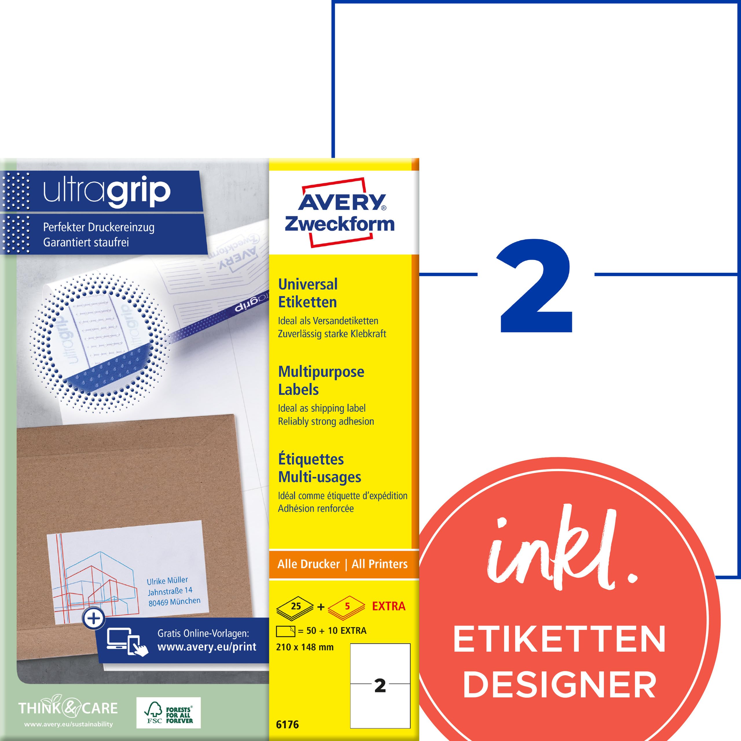 avery-zweckform-6176-universal-etiketten-210x148-mm-wei-60-etiketten-30-blatt-5- image 1
