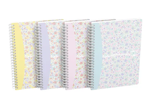 oxford-floral-spiral-notizbuch-a5-kariert-120-seiten-softcover-5-st-ck image 1