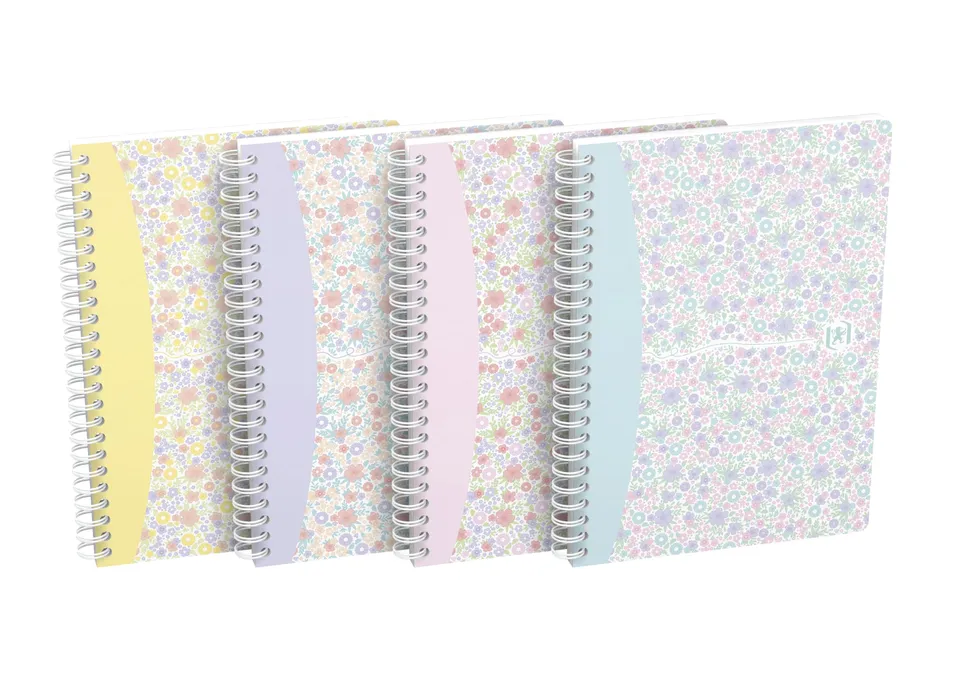 oxford-floral-spiral-notizbuch-a5-kariert-120-seiten-softcover-5-st-ck image 1