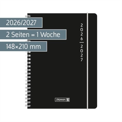 brunnen-sch-lerkalender-2026-2027-plain-black-a5-kunststoff-einband image 8