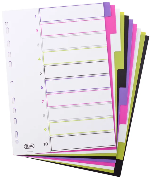 oxford-mycolour-kunststoff-register-a4-blanko-10-teilig-20-st-ck image 1