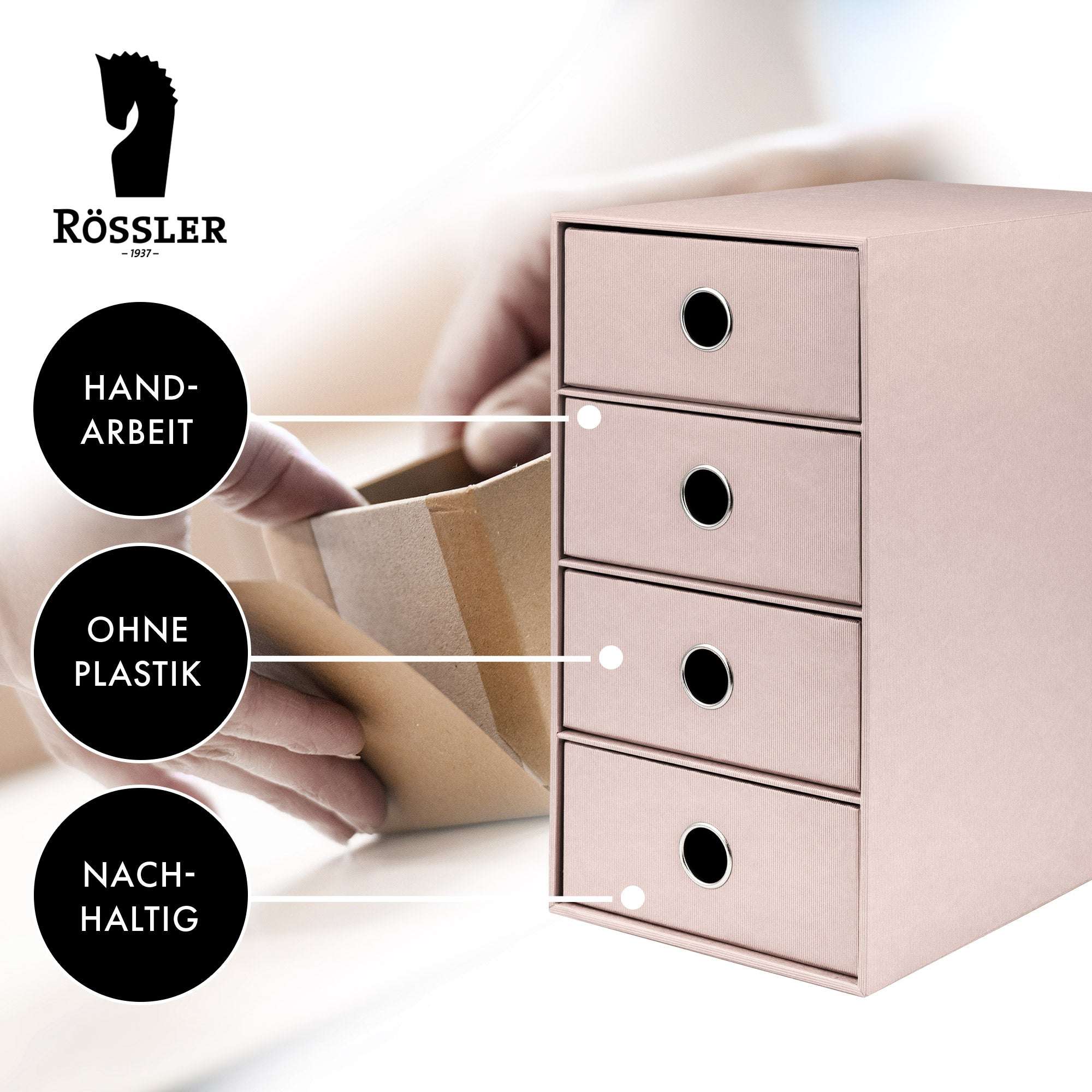 r-ssler-s-o-h-o-schubladenbox-a5-din-lang-4-f-cher-powder-rosa image 5