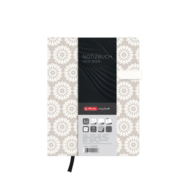 herlitz-my-book-lady-pure-notizbuch-a6-liniert-mit-magnetverschluss-96-blatt image 1