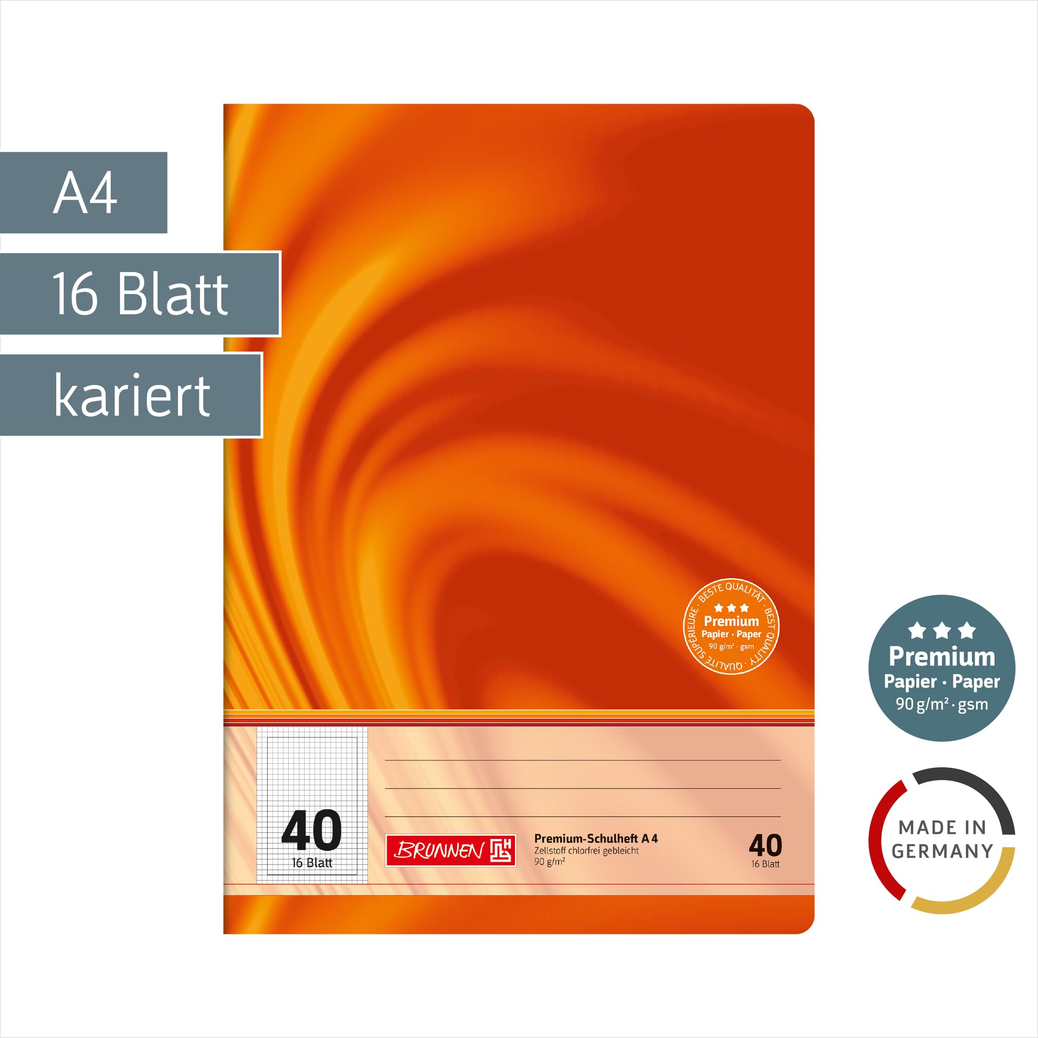 brunnen-premium-schulheft-104474002-din-a4-16-blatt-lin-40-kariert-mit-lochung image 2
