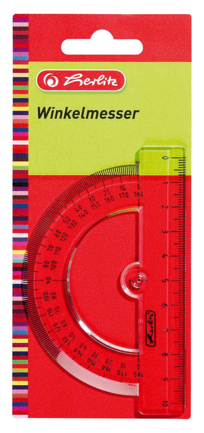 herlitz-winkelmesser-10-cm-180-grad-transparent-kunststoff image 1