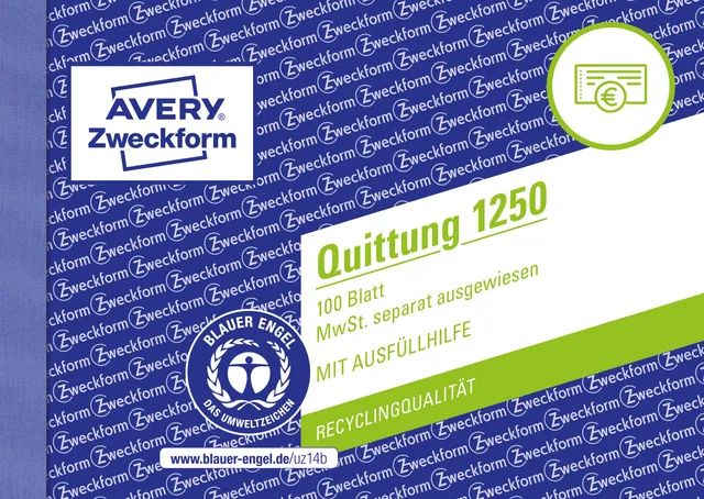 avery-zweckform-1250-quittungsblock-a6-quer-100-blatt-mit-blaupapier image 1