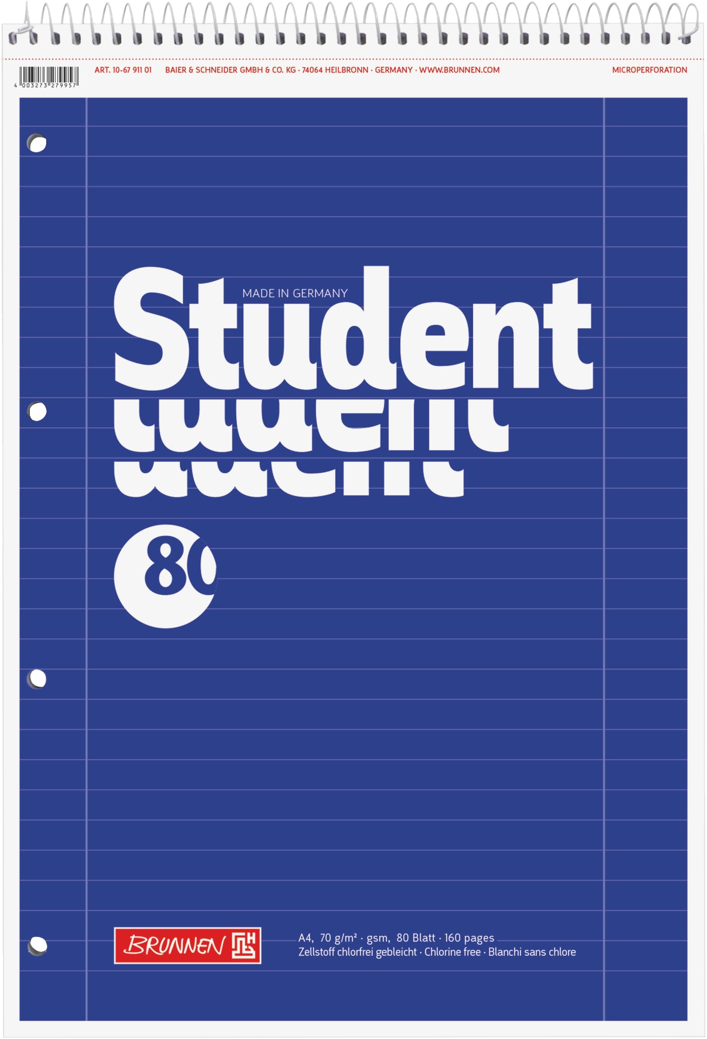 brunnen-collegeblock-student-a4-lineatur-28-kariert-mit-kopfspirale image 8