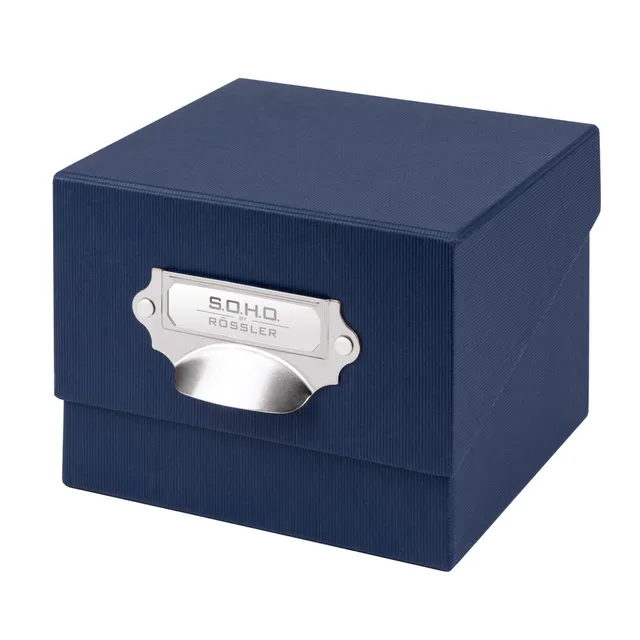 r-ssler-s-o-h-o-box-f-r-fotos-karteikarten-a6-16-7x12-5cm-navy-blau image 1