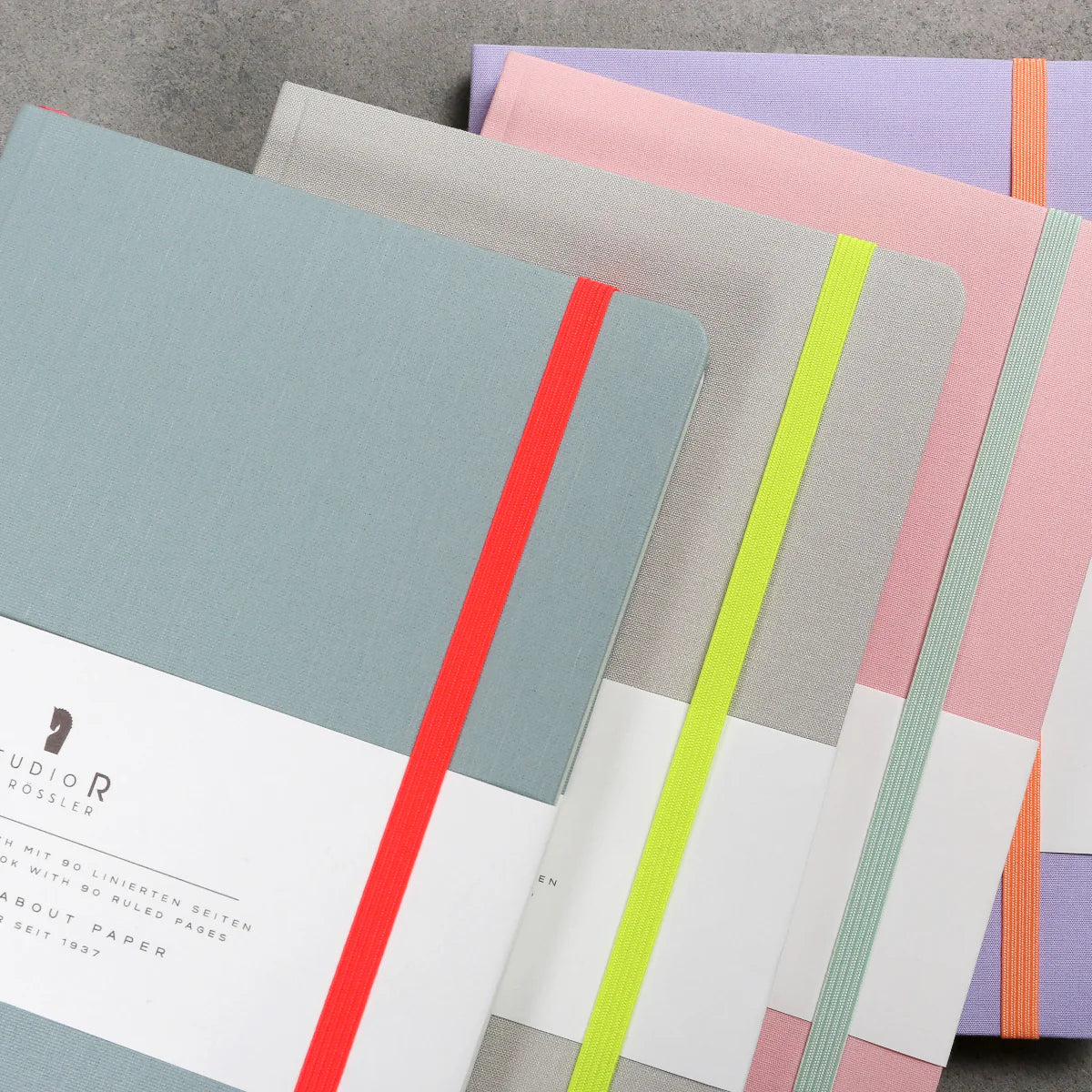 r-ssler-neon-notizbuch-a5-softcover-stoffbezug-eukalyptus-mit-gummizug image 3