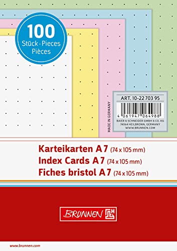 brunnen-karteikarten-a7-dotted-100-st-ck-5-farbig image 4
