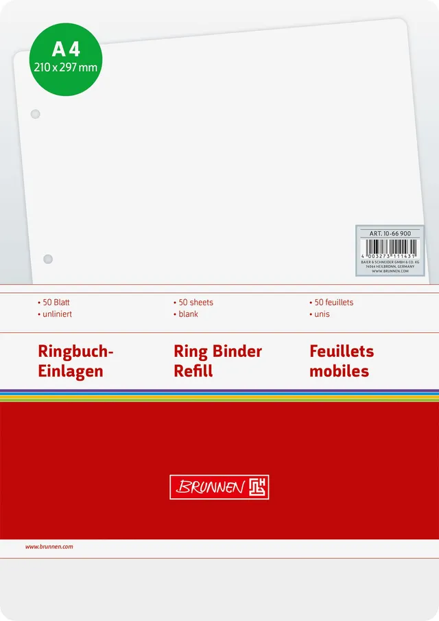 brunnen-ringbucheinlagen-a4-blanko-50-blatt-70g-m image 1