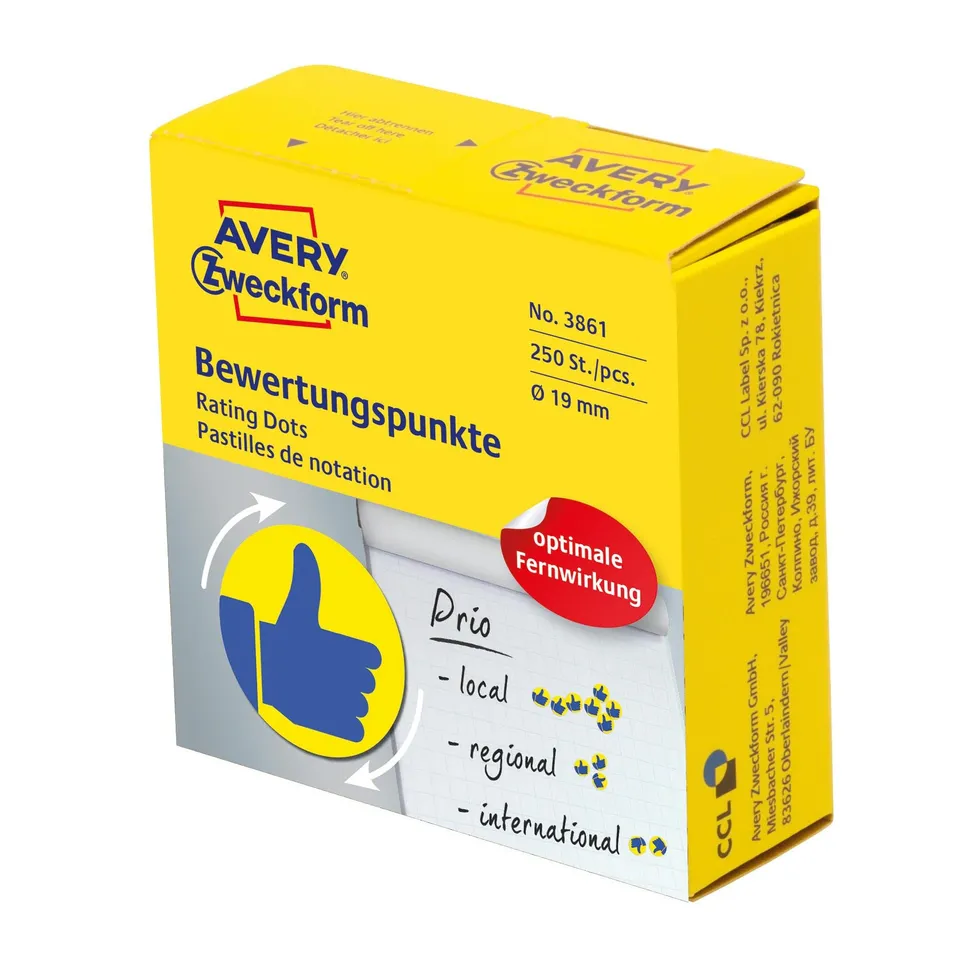 avery-zweckform-klebepunkte-art-3861-selbstklebende-bewertungspunkte-19-mm-daume image 1