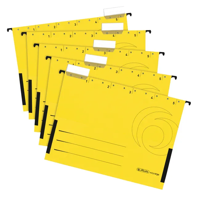 herlitz-5874771-h-ngetasche-a4-gelb-50-st-ck-10-x-5er-packung image 1