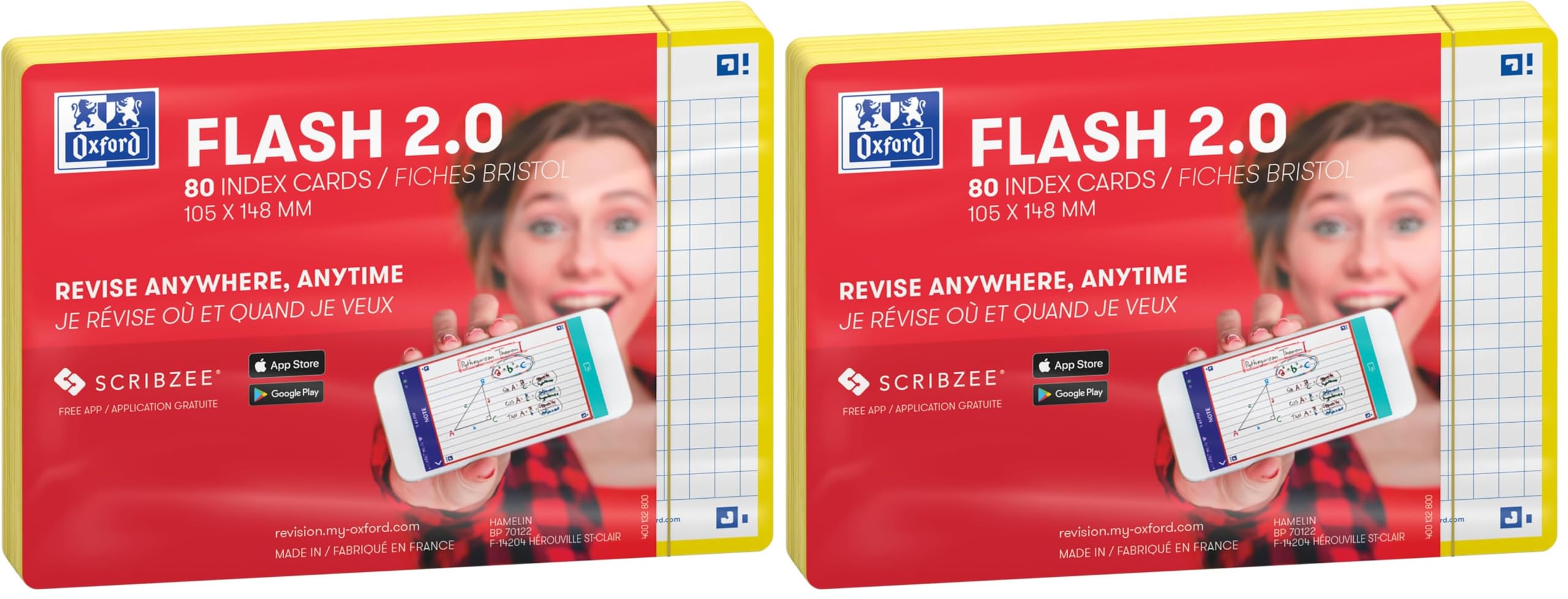 oxford-flash-2-0-karteikarten-a6-kariert-gelb-80-blatt image 6